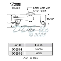 Sweep and Sash lock 50-385-3 1