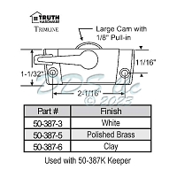 Sweep and Sash lock 50-387-6