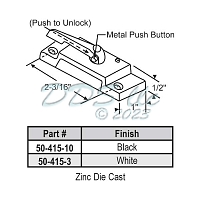 Sweep and Sash lock 50-415-3