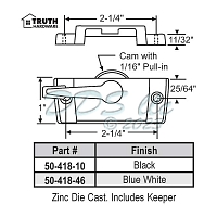 Sweep and Sash lock 50-418-10 1