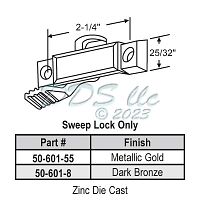 Sweep and Sash lock 50-601-55