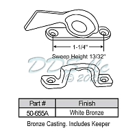 Sweep and Sash locks 50-655A 1