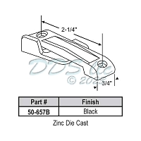 Sweep and Sash lock 50-657B 1