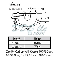 Sweep and Sash lock 50-842-1 1