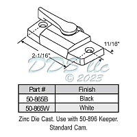 Sweep and Sash lock 50-1179X-EW 1