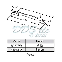 Extruded Sash Handles & Lifts 50-873BZ