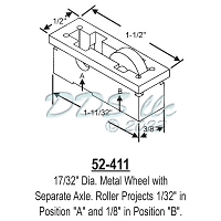 Sliding Window Rollers 52-411 1