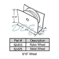 Sliding Window Rollers 52-613 1