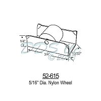 Sliding Window Rollers 52-615