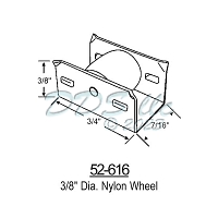 Sliding Window Rollers 52-616 1