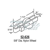 Sliding Window Rollers 52-626