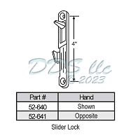 Latches-Spring Type Slider 52-640 1