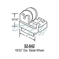 Sliding Window Rollers 52-642