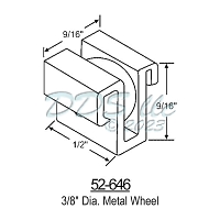 Sliding Window Rollers 52-646 1