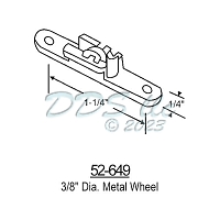 Sliding Window Rollers 52-649 1