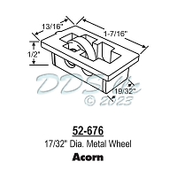 Sliding Window Rollers 52-676 1