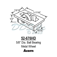 Sliding Window Rollers 52-676HD 1
