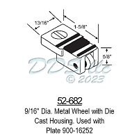 Sliding Window Rollers 52-682