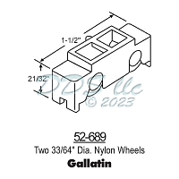 Sliding Window Rollers 52-689 1