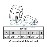 Sliding Window Wheels 52-700 1