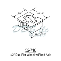 Sliding Window Rollers 52-718 1