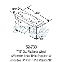 Sliding Window Rollers 52-733