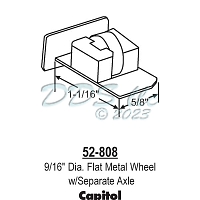 Sliding Window Rollers 52-808