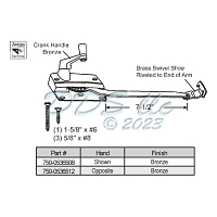 Sill Mounted Casement Operator 750-0536512