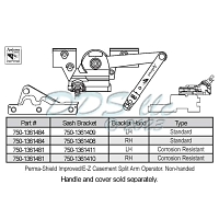 Sill Mounted Casement Operators 750-1361481 1