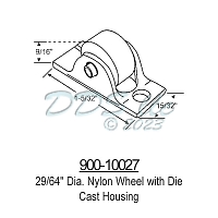 Sliding Window Rollers 900-10027