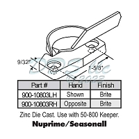 Sweep and Sash locks 900-10803RH 1