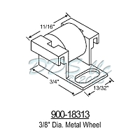 Sliding Window Rollers 900-18313