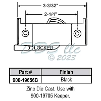 Sweep and Sash lock 900-19656B 1