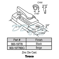 Traco Window Sash Lock 900-19778 1