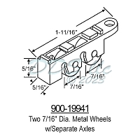 Sliding Window Rollers 900-19941 1
