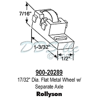Sliding Window Rollers 900-20289 1