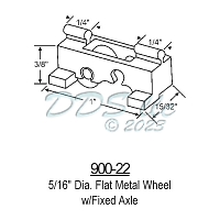 Sliding Window Rollers 900-22