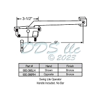 Sill Mounted Casement Operator 900-366RH