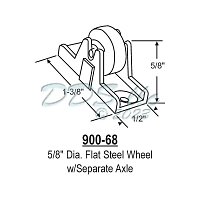 Sliding Window Rollers 900-68 1