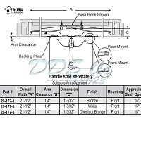Scissor Arm Awning Operator 29-177-3