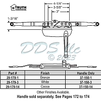 Maxim Awning Operator White 29-179-3