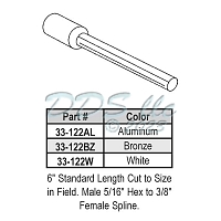 Ext 3-8 Spline To 5-16 33-122w 1