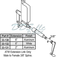 ATW Ext 2 inch  Length Al 33-131