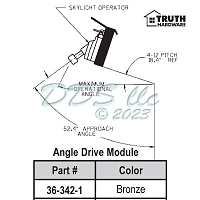 Skylight Operator Angle Drive 36-342-1