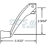 Folding Handle New Gold 37-109FH-87 1