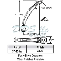 Roto X-Drive Folding Handle 37-224W 1