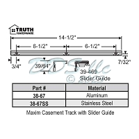 Maxim SS Casement Track 38-67SS
