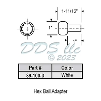 Adapter White 39-100-3 1