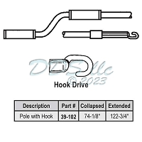 6-10 ft Hook Telescoping Pole 39-102