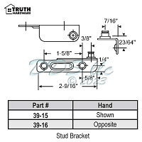 Stud Bracket 39-16 1